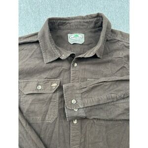Arborwear Flannel Shirt Men 2XL Brown Long Sleeve Button Up Pockets Tree Climber